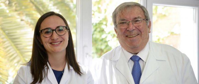Imagen: Dr. Pedro Caballero con la Dr. Laura Garcia