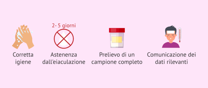 Imagen: Raccolta del campione per lo spermiogramma post-vasectomia